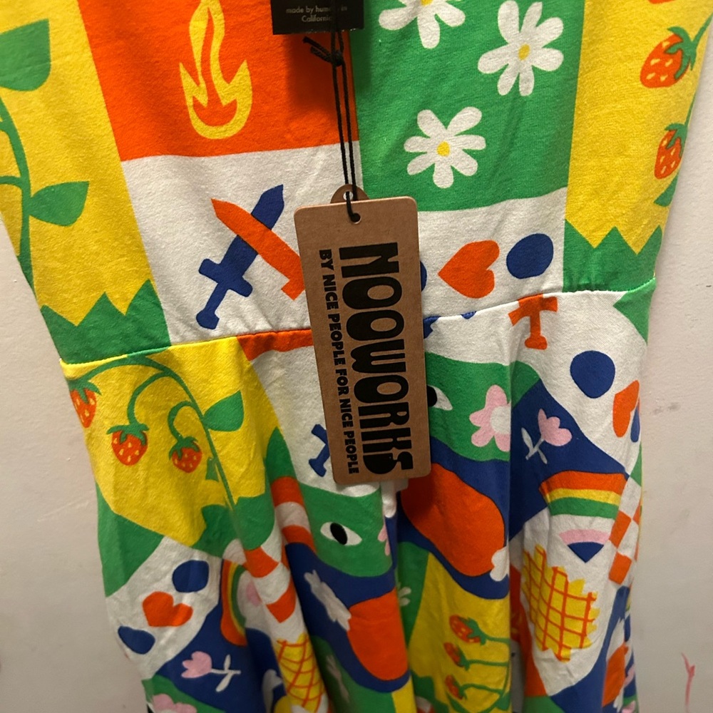 Nooworks Colorful Patchwork Midi Dress - Picture 4 of 4